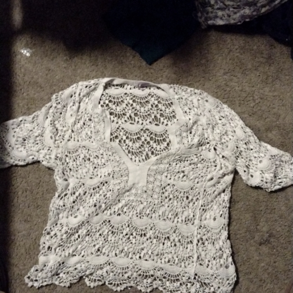 A white see through tee shirt